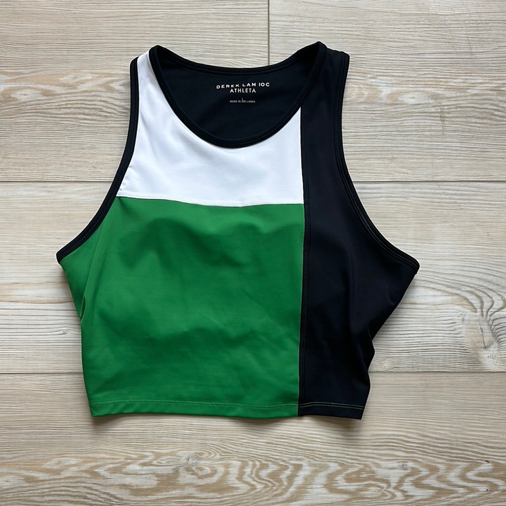 Athleta Derek Lam Colorblock Crop Tank Top L